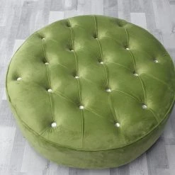 Furniture Imports LTD Round Sofa Half Upholstery Footstool 3+2 SOFAS