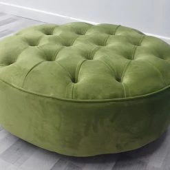 Furniture Imports LTD Round Sofa Half Upholstery Footstool 3+2 SOFAS
