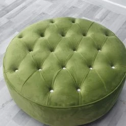 Furniture Imports LTD Round Sofa Half Upholstery Footstool 3+2 SOFAS