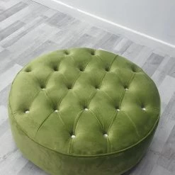 Furniture Imports LTD Round Sofa Half Upholstery Footstool 3+2 SOFAS