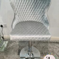 Furniture Imports LTD LUXURY BARSTOOLS Valentino Barstools - New Colours Blue Mustard Silver Pewter