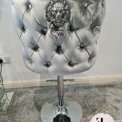 Furniture Imports LTD LUXURY BARSTOOLS Valentino Barstools - New Colours Blue Mustard Silver Pewter