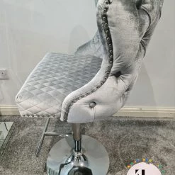 Furniture Imports LTD LUXURY BARSTOOLS Valentino Barstools - New Colours Blue Mustard Silver Pewter