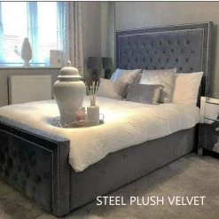 FIL ARIZONA BED IN PLUSH VELVET