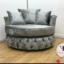 Velvetsofa SOFAS Swivel Chair / Cuddle Chair In French Velvet & Lustro Velvet Range