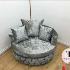 Velvetsofa SOFAS Swivel Chair / Cuddle Chair In French Velvet & Lustro Velvet Range