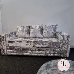 Velvetsofa SOFAS VOGUE LUSTRO CRUSHED VELVET SOFA RANGE