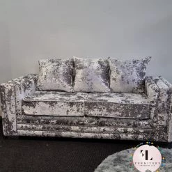 Velvetsofa SOFAS VOGUE LUSTRO CRUSHED VELVET SOFA RANGE