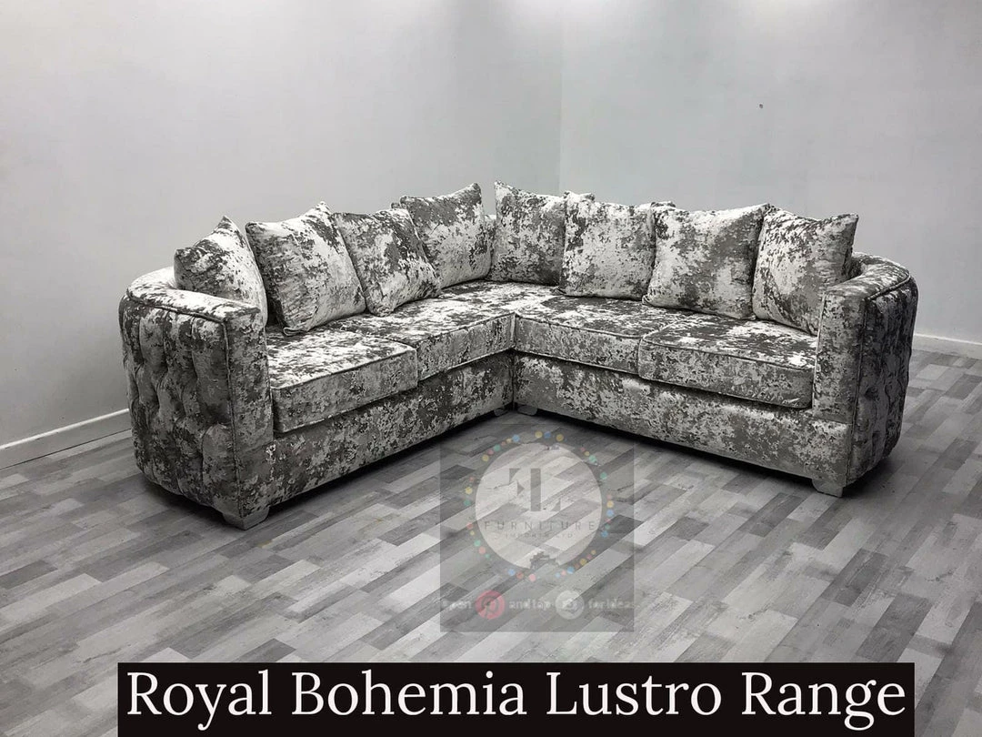 Velvetsofa ROYAL BOHEMIA LUSTRO CRUSHED VELVET SOFA RANGE SOFAS 3 Velvetsofa ROYAL BOHEMIA LUSTRO CRUSHED VELVET SOFA RANGE SOFAS
