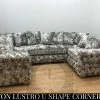 Velvetsofa SOFAS ASHTON LUSTRO CRUSHED VELVET U CORNER SOFA RANGE 1 Velvetsofa SOFAS ASHTON LUSTRO CRUSHED VELVET U CORNER SOFA RANGE