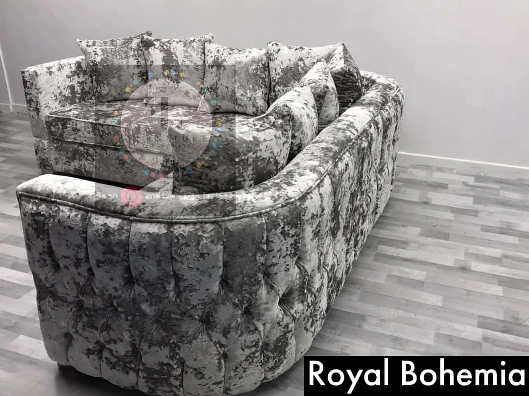 Velvetsofa ROYAL BOHEMIA LUSTRO CRUSHED VELVET SOFA RANGE SOFAS 5 Velvetsofa ROYAL BOHEMIA LUSTRO CRUSHED VELVET SOFA RANGE SOFAS