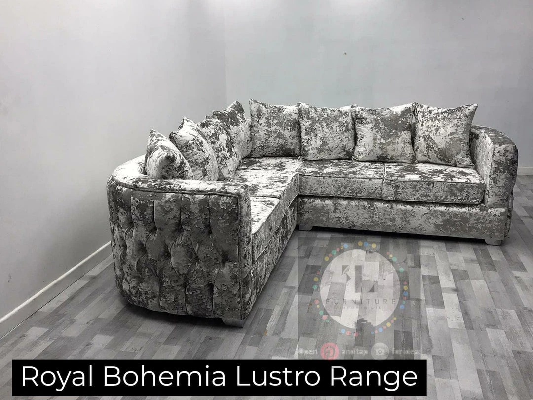 Velvetsofa ROYAL BOHEMIA LUSTRO CRUSHED VELVET SOFA RANGE SOFAS 4 Velvetsofa ROYAL BOHEMIA LUSTRO CRUSHED VELVET SOFA RANGE SOFAS