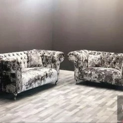 Velvetsofa CHELSEA PREMIER LUSTRO CRUSHED VELVET SOFA RANGE SOFAS