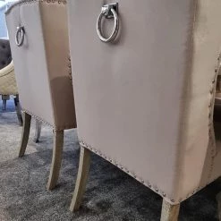 Furniture Imports LTD Chelsea Cream Dining Table Set + Orlando Circle Knockerback Dining Chairs ALL DINING TABLE SET