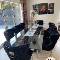 ASR INTERIOR Valentino Velvet Dining Chair