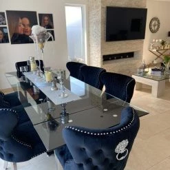 ASR INTERIOR Valentino Velvet Dining Chair