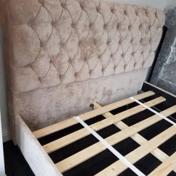 BESPOKEZ Santiago Plush Velvet Bedstead 27 BESPOKEZ Santiago Plush Velvet Bedstead