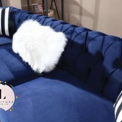 TURKISH DUBAI SOFA COLLECTION Hermes Corner Sofa Plush Velvet