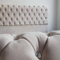 BESPOKEZ Santiago Plush Velvet Bedstead