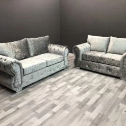 Velvetsofa RINO LUSTRO CRUSHED VELVET SOFA RANGE