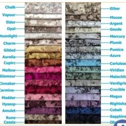 Furniture Imports LTD POUFFE/ SOFA FOOTSTOOL Stella Chesterfield Footstool Lustro Crushed Velvet