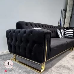 TURKISH Scarlet Corner Sofa Range In Plush Velvet