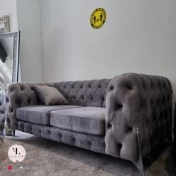 TURKISH Hermes Sofa Range Plush Velvet - Choose Combination