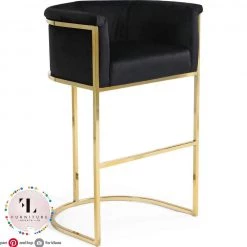 Furniture Imports LTD Hilton Luxury Metal Plating Barstool - 5 Colours