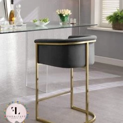 Furniture Imports LTD Hilton Luxury Metal Plating Barstool - 5 Colours