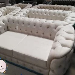 Furniture Imports LTD SALE ITEMS Khalifah Sofa 3+2 Sofa In Cream