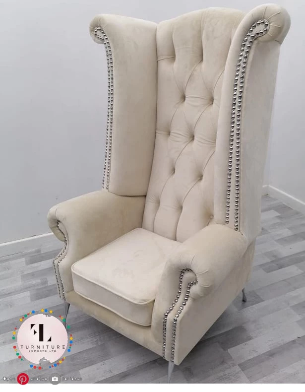 Velvetsofa SOFAS Queen Ann / Arm Chair High Back French Velvet & Lustro Velvet Range 4 Velvetsofa SOFAS Queen Ann / Arm Chair High Back French Velvet & Lustro Velvet Range