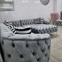 TURKISH Khalifah Corner Sofa Range Plush Velvet - Choose Combination