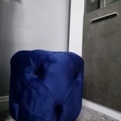 TURKISH Khalifah Round Luxury Velvet Stools - Available In Many Colours SALE ITEMS