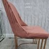 Furniture Imports LTD SALE ITEMS Hilton Rose Gold Metal Plating Pink Velvet Dining Chair