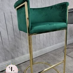 Furniture Imports LTD Hilton Luxury Metal Plating Barstool - 5 Colours