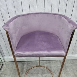 Furniture Imports LTD Hilton Luxury Metal Plating Barstool - 5 Colours