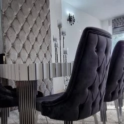 Furniture Imports LTD Lotus Metal Plating Dining Chairs