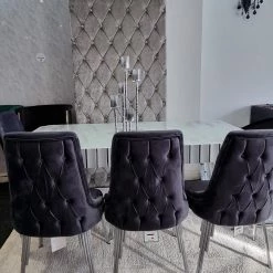 Furniture Imports LTD Lotus Metal Plating Dining Chairs