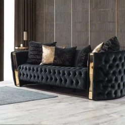 TURKISH Mayfair Sofa 3+2 Range Plush Velvet - Choose Combination DUBAI SOFA COLLECTION