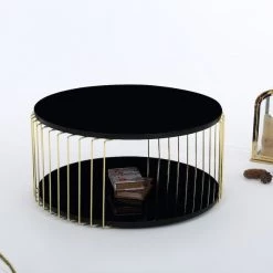 Bysol EFES ROUND COFFEE TABLE BLACK OR WHITE