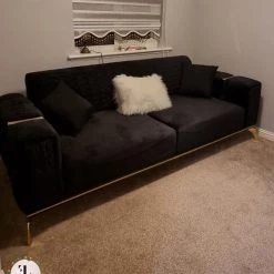 TURKISH Elisa 3+2 Sofa Range Plush Velvet - Choose Combination DUBAI SOFA COLLECTION