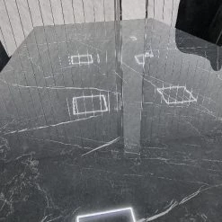 Furniture Imports LTD Karla Gold Metal Finish Dining Table Set + 4 Dining Chairs