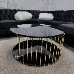 Bysol EFES ROUND COFFEE TABLE BLACK OR WHITE