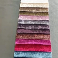 BESPOKEZ ALL SAMPLE FABRICS BEDFRAME SAMPLE - Crushed Velvet Bed Samples