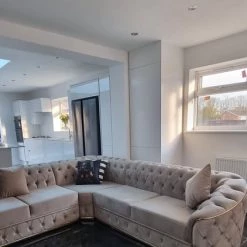 TURKISH Khalifah Corner Sofa Range Plush Velvet - Choose Combination