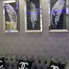 Furniture Imports LTD 3D Glitter Wall Art Angle Wings