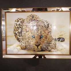 Furniture Imports LTD 3D Glitter Wall Art Leopard