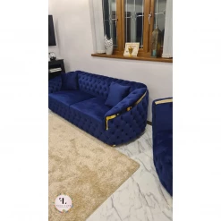 TURKISH DUBAI SOFA COLLECTION Bvlgari Sofa 3+2 Range Plush Velvet - Choose Combination