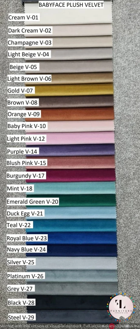 Furniture Imports LTD Konan 3+2 Seater Sofa Range In Plush Velvet 7 Furniture Imports LTD Konan 3+2 Seater Sofa Range In Plush Velvet