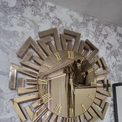 Furniture Imports LTD Aztec Mirrored Wall Clock